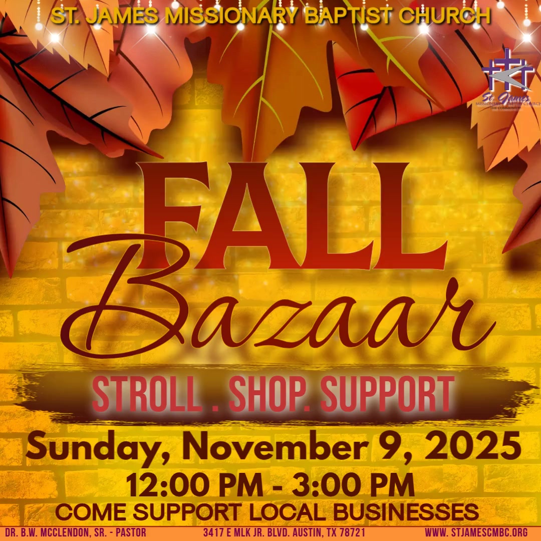 Fall Bazaar – St. James Missionary Baptist Church